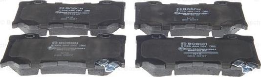 BOSCH 0 986 494 707 - Brake Pad Set, disc brake www.parts5.com