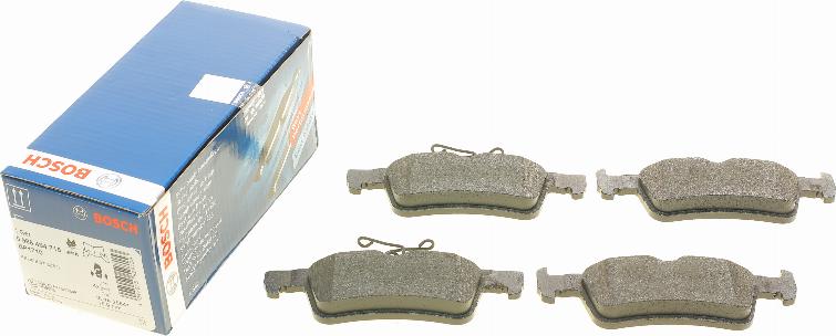 BOSCH 0 986 494 715 - Brake Pad Set, disc brake www.parts5.com