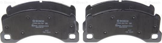 BOSCH 0 986 494 787 - Тормозные колодки, дисковые, комплект www.parts5.com