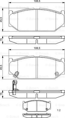 BOSCH 0 986 495 308 - Тормозные колодки, дисковые, комплект www.parts5.com