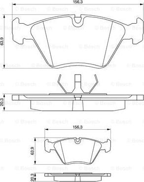 BOSCH 0 986 490 640 - Set placute frana,frana disc www.parts5.com