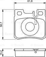 BOSCH 0 986 490 260 - Brake Pad Set, disc brake www.parts5.com