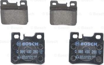 BOSCH 0 986 490 260 - Juego de pastillas de freno www.parts5.com