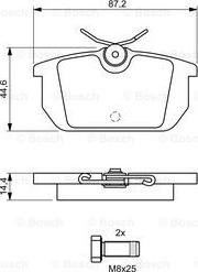 BOSCH 0 986 491 030 - Piduriklotsi komplekt,ketaspidur www.parts5.com