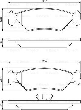 BOSCH 0 986 492 020 - Set placute frana,frana disc www.parts5.com