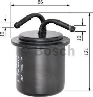 BOSCH 0 986 450 114 - Filtru combustibil www.parts5.com