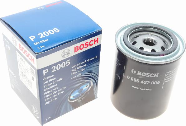 BOSCH 0 986 452 005 - Filtre à huile www.parts5.com