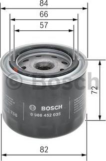 BOSCH 0 986 452 035 - Filtru ulei www.parts5.com