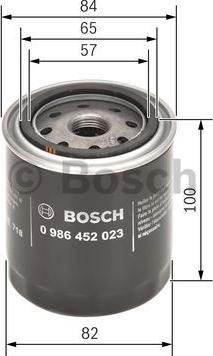 BOSCH 0 986 452 023 - Filtru ulei parts5.com