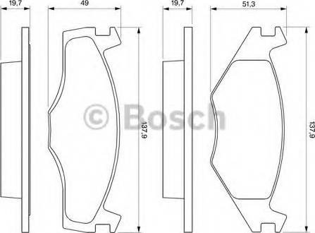 BOSCH 0 986 465 961 - Set placute frana,frana disc www.parts5.com