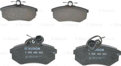 BOSCH 0 986 466 693 - Kit de plaquettes de frein, frein à disque www.parts5.com