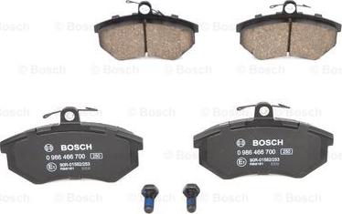 BOSCH 0 986 466 700 - Тормозные колодки, дисковые, комплект www.parts5.com