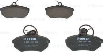 BOSCH 0 986 460 948 - Bremsbelagsatz, Scheibenbremse www.parts5.com