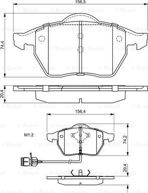 BOSCH 0 986 460 937 - Juego de pastillas de freno www.parts5.com