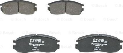 BOSCH 0 986 460 979 - Zestaw klocków hamulcowych, hamulce tarczowe www.parts5.com