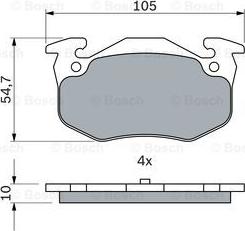 BOSCH 0 986 460 970 - Kit de plaquettes de frein, frein à disque www.parts5.com