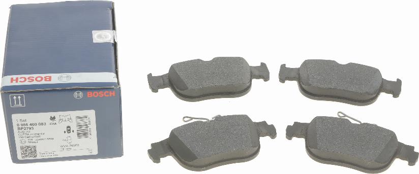 BOSCH 0 986 460 083 - Bremsbelagsatz, Scheibenbremse www.parts5.com