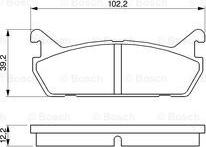 BOSCH 0 986 461 146 - Тормозные колодки, дисковые, комплект www.parts5.com