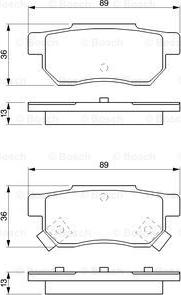 BOSCH 0 986 461 131 - Juego de pastillas de freno www.parts5.com