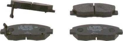 BOSCH 0 986 461 124 - Zestaw klocków hamulcowych, hamulce tarczowe www.parts5.com