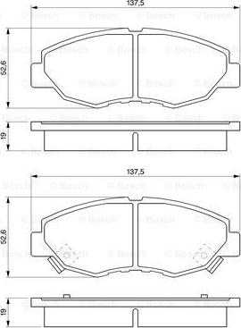 BOSCH 0 986 461 124 - Σετ τακάκια, δισκόφρενα www.parts5.com