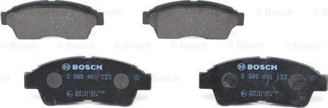 BOSCH 0 986 461 123 - Fékbetétkészlet, tárcsafék www.parts5.com