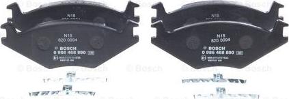 BOSCH 0 986 468 890 - Σετ τακάκια, δισκόφρενα www.parts5.com