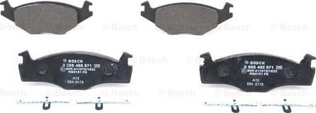 BOSCH 0 986 468 871 - Комплект спирачно феродо, дискови спирачки www.parts5.com