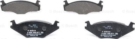 BOSCH 0 986 468 871 - Комплект спирачно феродо, дискови спирачки www.parts5.com