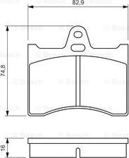 BOSCH 0 986 463 890 - Brake Pad Set, disc brake www.parts5.com