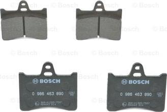 BOSCH 0 986 463 890 - Brake Pad Set, disc brake www.parts5.com