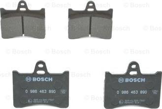 BOSCH 0 986 463 890 - Brake Pad Set, disc brake www.parts5.com