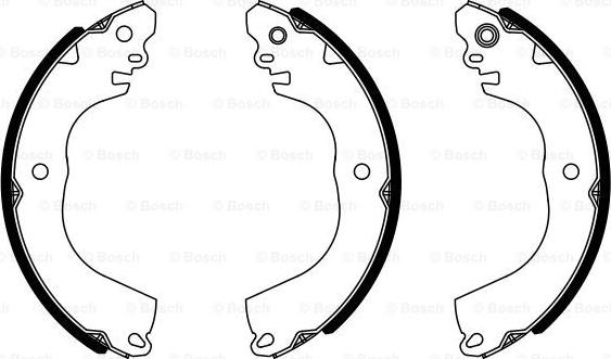 BOSCH 0 986 487 951 - Brake Shoe Set www.parts5.com