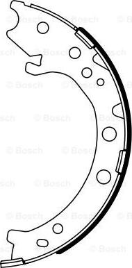 BOSCH 0 986 487 967 - Zestaw szczęk hamulcowych, hamulec postojowy www.parts5.com