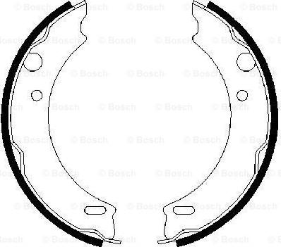 BOSCH 0 986 487 412 - Brake Shoe Set, parking brake www.parts5.com