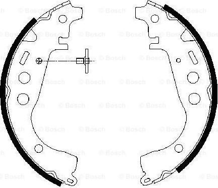 BOSCH 0 986 487 589 - Brake Shoe Set www.parts5.com