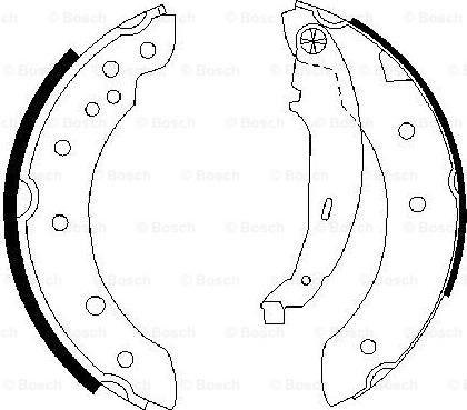 BOSCH 0 986 487 585 - Jeu de mâchoires de frein www.parts5.com