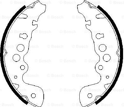 BOSCH 0 986 487 616 - Brake Shoe Set www.parts5.com