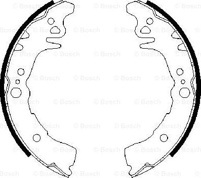 BOSCH 0 986 487 689 - Brake Shoe Set www.parts5.com