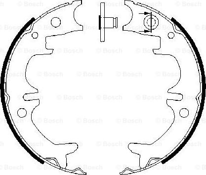 BOSCH 0 986 487 680 - Brake Shoe Set, parking brake www.parts5.com