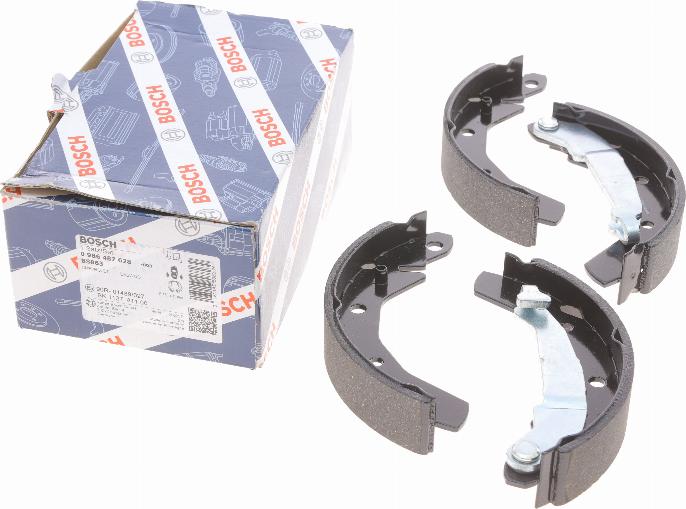 BOSCH 0 986 487 628 - Brake Shoe Set www.parts5.com