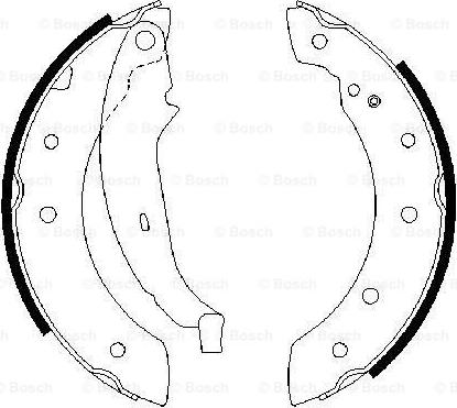 BOSCH 0 986 487 266 - Bremsbackensatz www.parts5.com