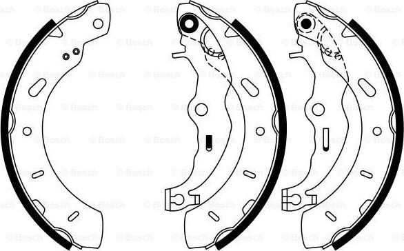 BOSCH 0 986 487 796 - Set saboti frana www.parts5.com