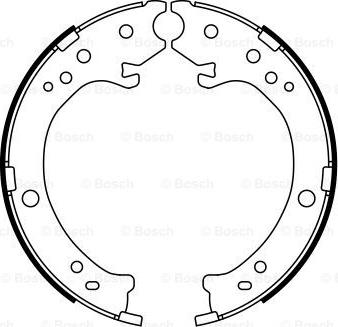 BOSCH 0 986 487 765 - Bremsbackensatz, Feststellbremse www.parts5.com