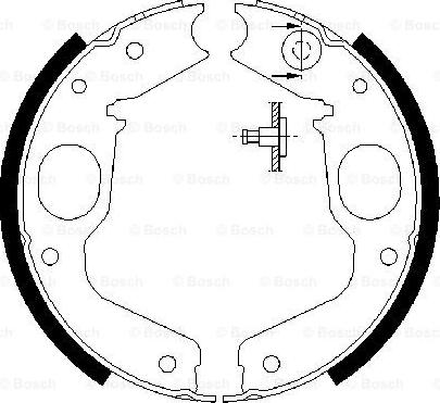 BOSCH 0 986 487 719 - Jarrukenkäsarja, seisontajarru www.parts5.com