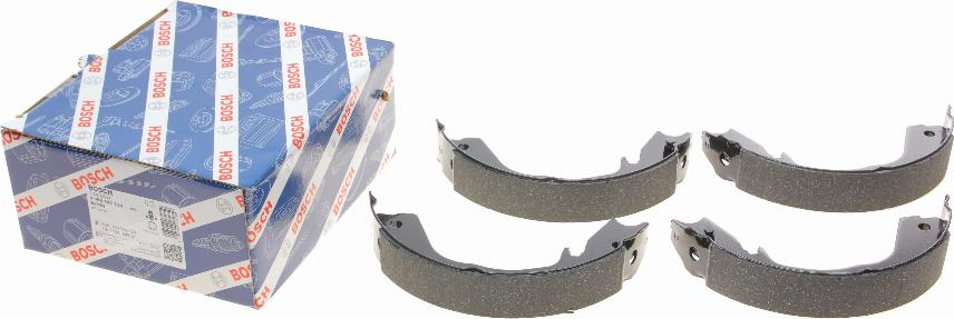 BOSCH 0 986 487 710 - Brake Shoe Set, parking brake parts5.com