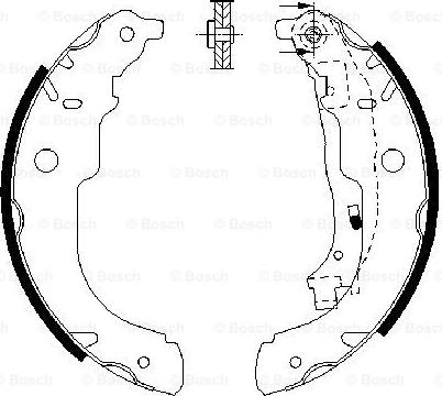 BOSCH 0 986 487 721 - Set saboti frana www.parts5.com