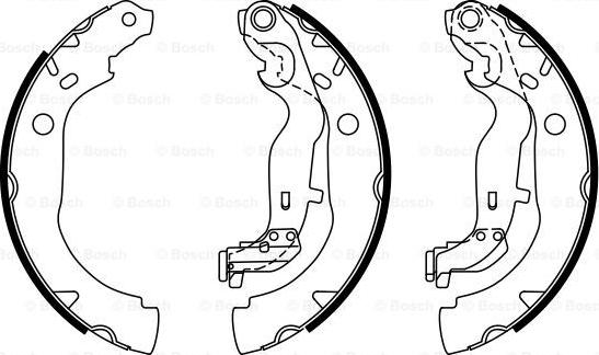 BOSCH 0 986 487 774 - Brake Shoe Set www.parts5.com