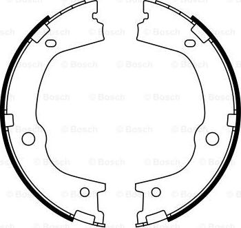 BOSCH 0 986 487 776 - Set saboti frana, frana de mana www.parts5.com