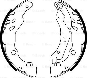 BOSCH 0 986 487 771 - Set saboti frana www.parts5.com